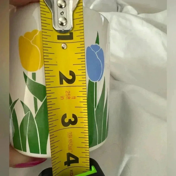 Vintage 1989 FTDA Tulip Flower Coffee Cup Mug Cottagecore MCM Shabby Chic - Picture 9 of 10